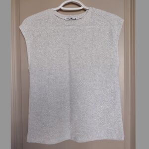 Zara Light Grey fine Knit Shimmery top
